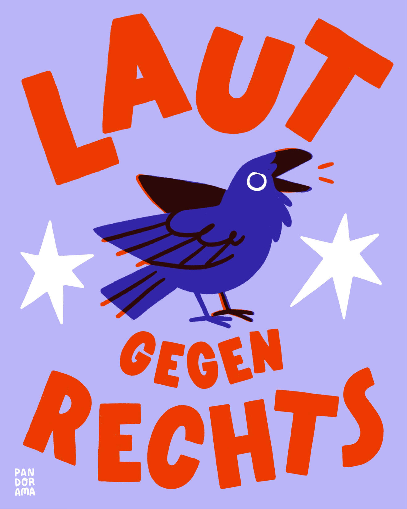 Laut gegen Rechts Plakatdesign